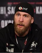 26 October 2017; Robert Helenius during the Anthony Joshua and Carlos Takam press conference at the National Museum Cardiff in Cardiff, Wales. Photo by Stephen McCarthy/Sportsfile
