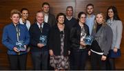 27 October 2017; In attendance at last nights launch of a book and an exhibition to commemorate the centenary of the achievement of the UCD Collegians hurling team in winning the All-Ireland senior hurling championship are John Hyde and family. The book – UCD Collegians: All-Ireland Champions 1917 – written by Paul Rouse and Leanne Blaney. Photo by David Fitzgerald/Sportsfile