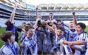 27 October 2017; Ballyroan BNS players celebrate winning the Corn Kitterick shield, during day 3 of the Allianz Cumann na mBunscol Finals at Croke Park, in Dublin. Photo by David Fitzgerald/Sportsfile