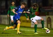 27 October 2017; Kieran Sadlier of Cork City in action against Calvin Rogers of Bray Wanderers during the SSE Airtricity League Premier Division match between Cork City and Bray Wanderers at Turners Cross, in Cork. Photo by Seb Daly/Sportsfile