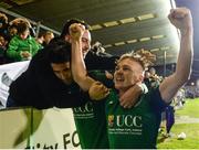 27 October 2017; Conor McCormack, right, of Cork City celebrates with teammate Shane Griffin after scoring his side's first goal during the SSE Airtricity League Premier Division match between Cork City and Bray Wanderers at Turners Cross, in Cork. Photo by Seb Daly/Sportsfile