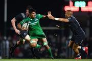 27 October 2017; Jarrad Butler of Connacht is tackled by Simon Zebo of Munster during the Guinness PRO14 Round 7 match between Connacht and Munster at the Sportsground in Galway. Photo by Ramsey Cardy/Sportsfile