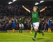 27 October 2017; Conor McCormack of Cork City celebrates after scoring his side's first goal during the SSE Airtricity League Premier Division match between Cork City and Bray Wanderers at Turners Cross, in Cork. Photo by Seb Daly/Sportsfile