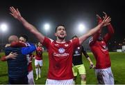 27 October 2017; Seamus Sharkey of Sligo Rovers celebrates after the SSE Airtricity League Premier Division match between Drogheda United and Sligo Rovers at United Park, in Drogheda, Co. Louth. Photo by Matt Browne/Sportsfile