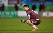 27 October 2017; Stephen Folan of Galway United dejected after the SSE Airtricity League Premier Division match between Galway United and Dundalk at Eamonn Deasy Park, in Galway. Photo by Piaras Ó Mídheach/Sportsfile