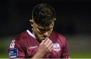 27 October 2017; Ronan Murray of Galway United leaves the field after the SSE Airtricity League Premier Division match between Galway United and Dundalk at Eamonn Deasy Park, in Galway. Photo by Piaras Ó Mídheach/Sportsfile
