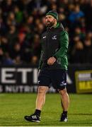 27 October 2017; Connacht assistant coach Nigel Carolan during the Guinness PRO14 Round 7 match between Connacht and Munster at the Sportsground in Galway. Photo by Ramsey Cardy/Sportsfile
