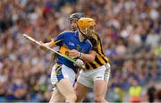 19 August 2012; Lar Corbett, Tipperary, and Jackie Tyrrell jostle each other in the second minute of the game. GAA Hurling All-Ireland Senior Championship Semi-Final, Kilkenny v Tipperary, Croke Park, Dublin. Picture credit: Ray McManus / SPORTSFILE