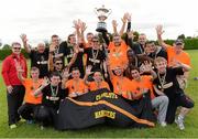 19 August 2012; Clonliffe Harriers celebrate after winning the Men's Premier National League Track and Field Final. Woodie’s DIY National League Final, Tullamore Harriers Stadium, Tullamore, Co. Offaly. Photo by Sportsfile