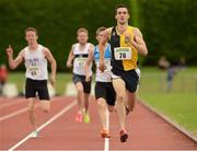 19 August 2012; Eoin Everard, Kilkenny City Harriers, on his way to winning the Men's Division One 800m. Woodie’s DIY National League Final, Tullamore Harriers Stadium, Tullamore, Co. Offaly. Photo by Sportsfile