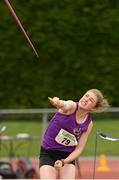 19 August 2012; Niamh Cloke-Rochford, Wexford County, in action during the Women's Division One Javelin. Woodie’s DIY National League Final, Tullamore Harriers Stadium, Tullamore, Co. Offaly. Photo by Sportsfile