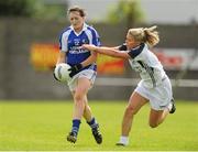 6 August 2012; Alison Taylor, Laois, in action against Kate Leahy, Kildare. TG4 All-Ireland Ladies Football Senior Championship Qualifier Round 1, Kildare v Laois, St. Brendan’s Park, Birr, Co. Offaly. Picture credit: Pat Murphy / SPORTSFILE