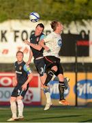 20 August 2012; Mark Griffin, Dundalk, in action against Pat Flynn, St Patrick's Athletic. Airtricity League Premier Division, Dundalk v St Patrick's Athletics, Oriel Park, Dundalk, Co. Louth. Picture credit: Oliver McVeigh / SPORTSFILE