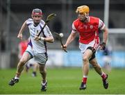 28 October 2017; Paul Schutte of Cuala in action against Niall Corcoran and Fergal Whitely of Kilmacud Crokes during the Dublin County Senior Club Hurling Championship Final match between Cuala and Kilmacud Crokes at Parnell Park in Dublin. Photo by Matt Browne/Sportsfile