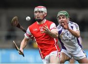 28 October 2017; Con O'Callaghan of Cuala in action against Lorcan McMullan of Kilmacud Crokes during the Dublin County Senior Club Hurling Championship Final match between Cuala and Kilmacud Crokes at Parnell Park in Dublin. Photo by Matt Browne/Sportsfile