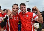 28 October 2017; Darragh O'Connell and Jake Malone of Cuala celebrate after the Dublin County Senior Club Hurling Championship Final match between Cuala and Kilmacud Crokes at Parnell Park in Dublin. Photo by Matt Browne/Sportsfile
