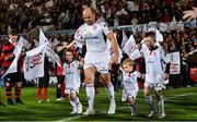 28 October 2017; Rory Best of Ulster runs out with his children ahead of his 200th Ulster cap ahead of the Guinness PRO14 Round 7 match between Ulster and Leinster at the Kingspan Stadium in Belfast. Photo by Ramsey Cardy/Sportsfile