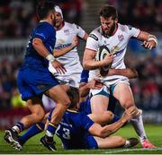 28 October 2017; Stuart McCloskey of Ulster is tackled by Rob Kearney of Leinster during the Guinness PRO14 Round 7 match between Ulster and Leinster at Kingspan Stadium in Belfast. Photo by David Fitzgerald/Sportsfile