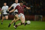 28 October 2017; Se McGuigan of Slaughtneil shoots at goal during the AIB Ulster GAA Football Senior Club Championship Quarter-Final match between Slaughtneil and Omagh St Enda's at Celtic Park in Derry. Photo by Oliver McVeigh/Sportsfile