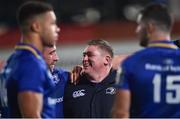28 October 2017; Tadhg Furlong of Leinster shares a joke with Jack Conan of Leinster following the Guinness PRO14 Round 7 match between Ulster and Leinster at Kingspan Stadium in Belfast. Photo by David Fitzgerald/Sportsfile