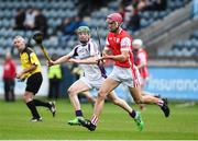 28 October 2017; John Sheanon of Cuala in action against Fergal Whitely of Kilmacud Crokes during the Dublin County Senior Club Hurling Championship Final match between Cuala and Kilmacud Crokes at Parnell Park in Dublin. Photo by Matt Browne/Sportsfile