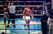 28 October 2017; Anthony Joshua during his World Heavyweight Title fight with Carlos Takam at the Principality Stadium in Cardiff, Wales. Photo by Stephen McCarthy/Sportsfile