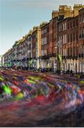 29 October 2017; A view of the 20,000 runners who took to the Fitzwilliam Square start line to participate in the 38th running of the SSE Airtricity Dublin Marathon, making it the fifth largest marathon in Europe. Photo by Ramsey Cardy/Sportsfile