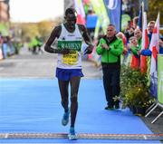 29 October 2017; Freddy Sittuk of Raheny Shamrock crosses the line to be the first Irish finisher in the men's category during the SSE Airtricity Dublin Marathon 2017 at Merrion Square in Dublin City. 20,000 runners took to the Fitzwilliam Square start line to participate in the 38th running of the SSE Airtricity Dublin Marathon, making it the fifth largest marathon in Europe. Photo by Sam Barnes/Sportsfile
