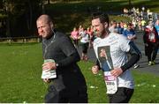 29 October 2017; Shamrock Rovers manager Stephen Bradley, right, makes his way through the Phoenix Park during the SSE Airtricity Dublin Marathon 2017 in Dublin City. 20,000 runners took to the Fitzwilliam Square start line to participate in the 38th running of the SSE Airtricity Dublin Marathon, making it the fifth largest marathon in Europe. Photo by Piaras Ó Mídheach/Sportsfile