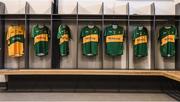 29 October 2017; The Rhode team dressing room before the AIB Leinster GAA Football Senior Club Championship First Round match between Rhode and Portlaoise at Bord na Mona O'Connor Park in Tullamore, Co Offaly. Photo by Matt Browne/Sportsfile