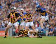 19 August 2012; Tommy Walsh, Kilkenny, retains possession under pressure from Tipperary's Pa Bourke. GAA Hurling All-Ireland Senior Championship Semi-Final, Kilkenny v Tipperary, Croke Park, Dublin. Picture credit: Ray McManus / SPORTSFILE