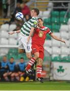 24 August 2012; Ciaran Kilduff, Shamrock Rovers, in action against Neal Horgan, Cork City. 2012 FAI Ford Cup, Third Round, Shamrock Rovers v Cork City, Tallaght Stadium, Tallaght, Co. Dublin. Picture credit: Pat Murphy / SPORTSFILE