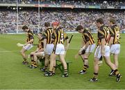 19 August 2012; Members of the Kilkenny team assemble for the pre match photograph. GAA Hurling All-Ireland Senior Championship Semi-Final, Kilkenny v Tipperary, Croke Park, Dublin. Picture credit: Ray McManus / SPORTSFILE