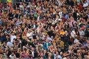 19 August 2012; Kilkenny supporters, in the Hogan Stand, celebrate their side's second goal. GAA Hurling All-Ireland Senior Championship Semi-Final, Kilkenny v Tipperary, Croke Park, Dublin. Picture credit: Ray McManus / SPORTSFILE