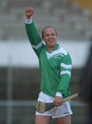 3 November 2002; Leinster captain Andy Comerford celebrates victory at the end of the game. Leinster v Munster, Interprovincial Hurling Championship for the Railway Cup, Nowlan Park, Kilkenny. Hurling. Picture credit; Ray McManus / SPORTSFILE *EDI*