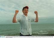 7 November 2002; Tim McCarthy, General Manager of Dell Ireland, braved the weather by going for a swim along Bray, Co. Wicklow, seafront raising Û5,000 in the process which will go towards the support of the 92 strong Chinese delegation, who will reside in Bray as part of the Host Town Programme, participating in the 2003 Special Olympics World Summer Games next June. Picture credit; Pat Murphy / SPORTSFILE