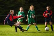 29 October 2017; Orlaith Cremin of Lakewood Athletic FC, Co. Cork, has a shot on goal during the FAI Under 12 National Blitz at A.U.L Complex, Clonshaugh Road in Dublin. Photo by Seb Daly/Sportsfile