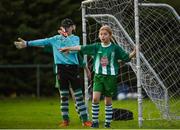 29 October 2017; Action from the Home Farm FC, Dublin, and Evergreen FC, Co. Kilkenny match during the FAI Under 12 National Blitz at A.U.L Complex, Clonshaugh Road in Dublin. Photo by Seb Daly/Sportsfile