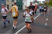 29 October 2017; Karle Farquhar, from Cookstown, who was running the race backwords makes his way onto South Circular Road during the SSE Airtricity Dublin Marathon 2017. 20,000 runners took to the Fitzwilliam Square start line to participate in the 38th running of the SSE Airtricity Dublin Marathon, making it the fifth largest marathon in Europe. Photo by David Fitzgerald/Sportsfile