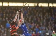 29 October 2017; Billy McCarthy of Thurles Sarsfields in action against Philip Mahony of Ballygunner during the AIB Munster GAA Hurling Senior Club Championship Quarter-Final match between Ballygunner and Thurles Sarsfields at Walsh Park in Waterford. Photo by Diarmuid Greene/Sportsfile