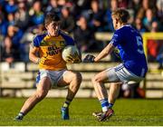 29 October 2017; Stephen McBrearty of Kilcar in action against Donal Morgan of Scotstown during the AIB Ulster GAA Football Senior Club Championship Quarter-Final match between Scotstown and Kilcar at St Tiernach's Park, Clones in Monaghan. Photo by Philip Fitzpatrick/Sportsfile