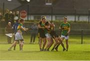 29 October 2017; Players from both sides during a coming together during the AIB Munster GAA Football Senior Club Championship Quarter-Final match between Clonmel Commercials and Dr. Crokes at Clonmel Sportsfield, Clonmel in Tipperary. Photo by Eóin Noonan/Sportsfile