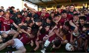 29 October 2017; Dicksboro's players with the Tom Walsh Cup celebrate after the Kilkenny County Senior Hurling Championship Final match between Dicksboro and James Stephens at Nowlan Park in Kilkenny. Photo by Ray McManus/Sportsfile
