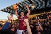 29 October 2017; The Dicksboro captain Ollie Walsh celebrates with supporters and the Tom Walsh Cup celebrate after the Kilkenny County Senior Hurling Championship Final match between Dicksboro and James Stephens at Nowlan Park in Kilkenny. Photo by Ray McManus/Sportsfile