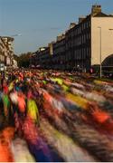 29 October 2017; A view of the 20,000 runners who took to the Fitzwilliam Square start line to participate in the 38th running of the SSE Airtricity Dublin Marathon, making it the fifth largest marathon in Europe. Photo by Ramsey Cardy/Sportsfile