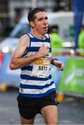 29 October 2017; David Procter of Willowfield Harriers A.C., Belfast, competing during the SSE Airtricity Dublin Marathon, where 20,000 runners who took to the Fitzwilliam Square start line to participate in the 38th running of the SSE Airtricity Dublin Marathon, making it the fifth largest marathon in Europe. Photo by Ramsey Cardy/Sportsfile
