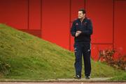 30 October 2017; Munster director of rugby Rassie Erasmus makes his way out for Munster Rugby Squad Training at the University of Limerick in Limerick. Photo by Diarmuid Greene/Sportsfile