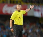 15 August 2012; Referee Richard Liesveld. Vauxhall International Challenge Match, Northern Ireland v Finland, Windsor Park, Belfast, Co. Antrim. Picture credit: Oliver McVeigh / SPORTSFILE