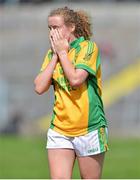 25 August 2012; A dejected Kate Kearney, Donegal, after the game. TG4 All-Ireland Ladies Football Senior Championship Quarter-Final, Cork v Donegal, Dr. Hyde Park, Co. Roscommon. Picture credit: Barry Cregg / SPORTSFILE