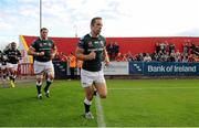 24 August 2012; Tomas O'Leary, London Irish, makes his way out for the start of the game. Pre-Season Friendly, Munster v London Irish, Musgrave Park, Cork. Picture credit: Diarmuid Greene / SPORTSFILE